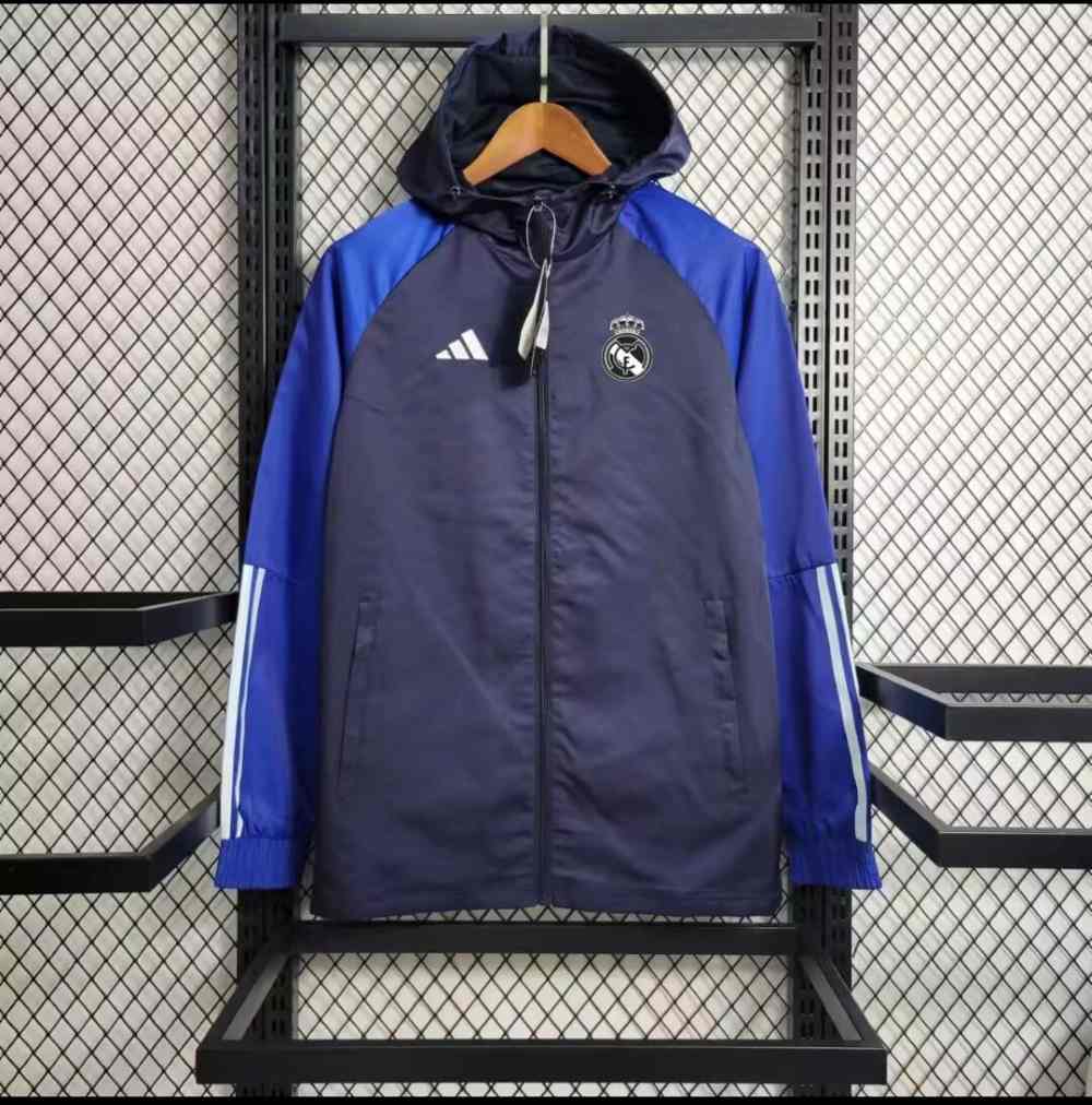 Real Madrid 2025 Cortavientos with Hat