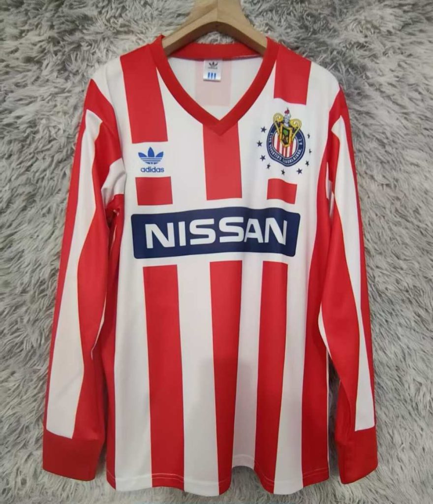 Chivas Guadalajara 1990-91 Camiseta local de manga larga