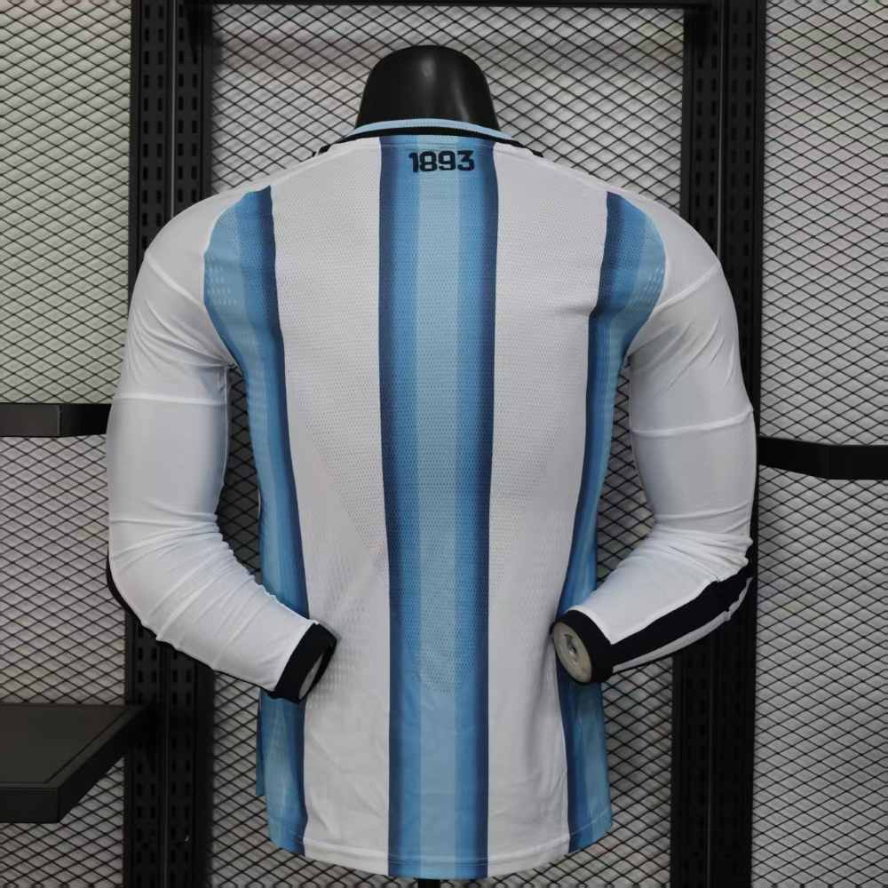 Argentina 2026 Copa Mundial de la FIFA Camiseta local versión jugador de manga larga