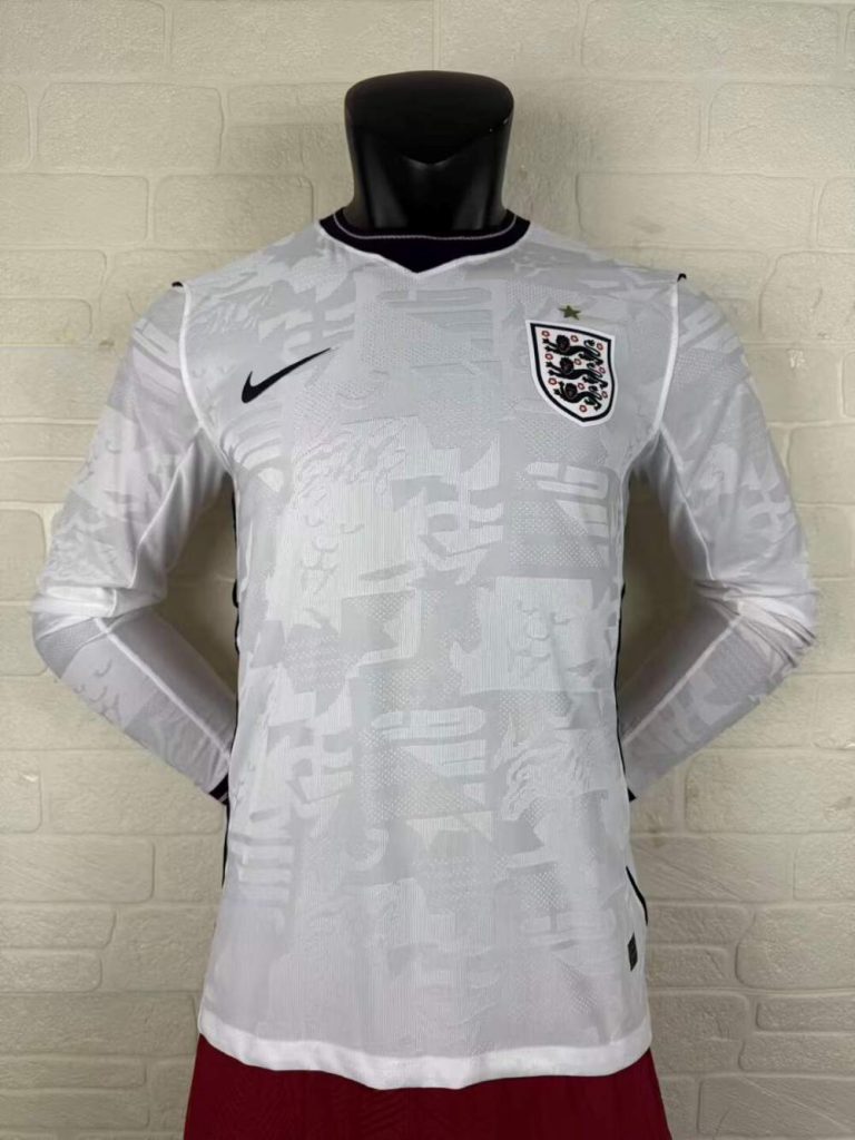 Inglaterra 2026 Copa Mundial de la FIFA Camiseta local versión jugador de manga larga