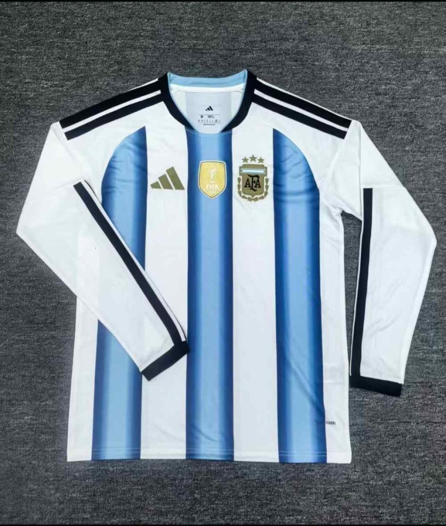 Argentina 2026 Copa Mundial de la FIFA Camiseta local de manga larga