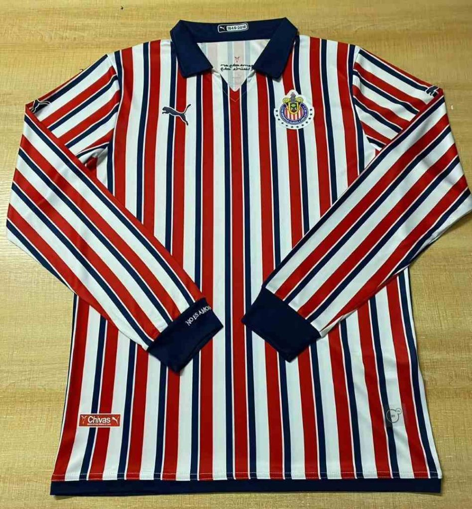 Chivas Guadalajara 2018 FIFA Club Copa Mundial Camiseta local de manga larga