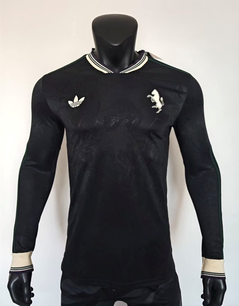 Juventus 2025-26 Tercera camiseta versión jugador de manga larga