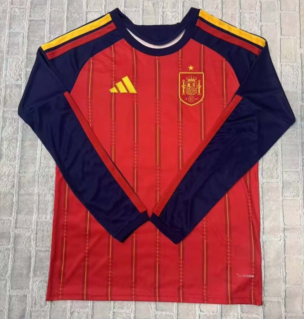 España 2026 Copa Mundial de la FIFA Camiseta local de manga larga