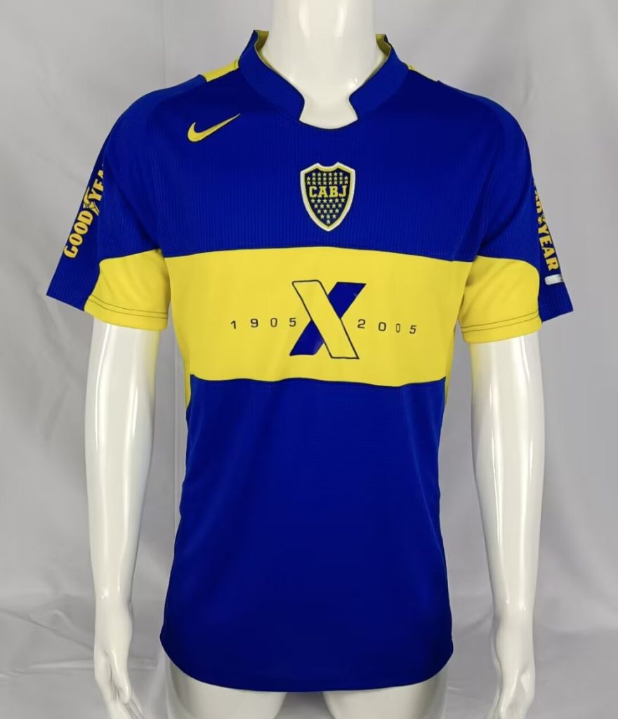 Boca Juniors 2005 100th Camiseta edición aniversario