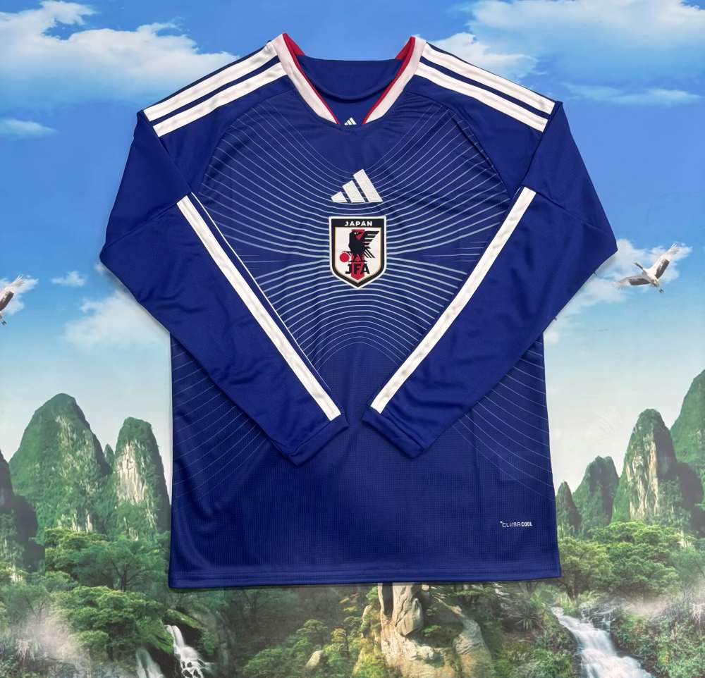 Japón 2026 Copa Mundial de la FIFA Camiseta local de manga larga