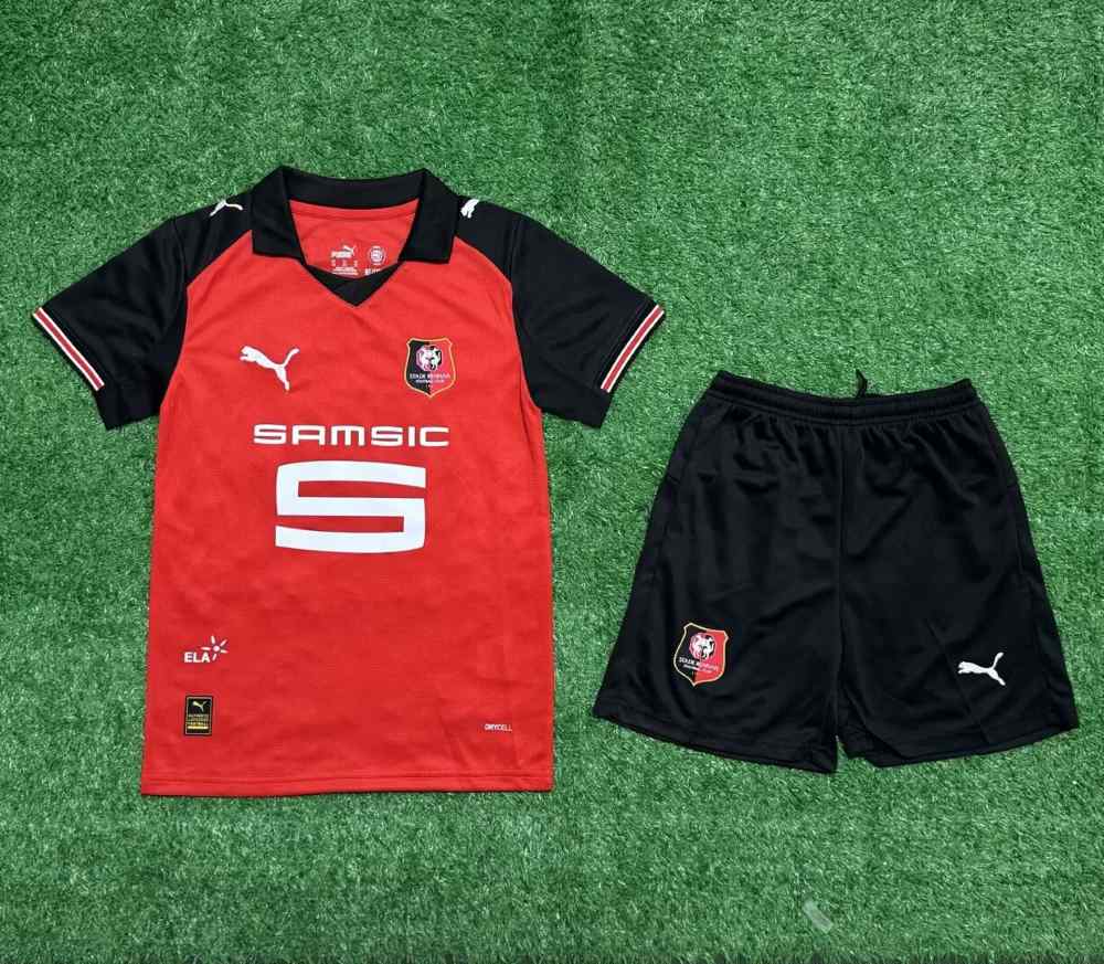 Kids Stade Rennais 2025-26 Home Kit