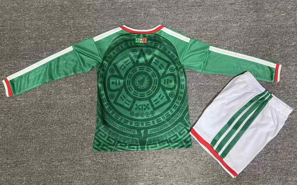 Niños México 2026 Copa Mundial de la FIFA Local Long Sleeve Kit