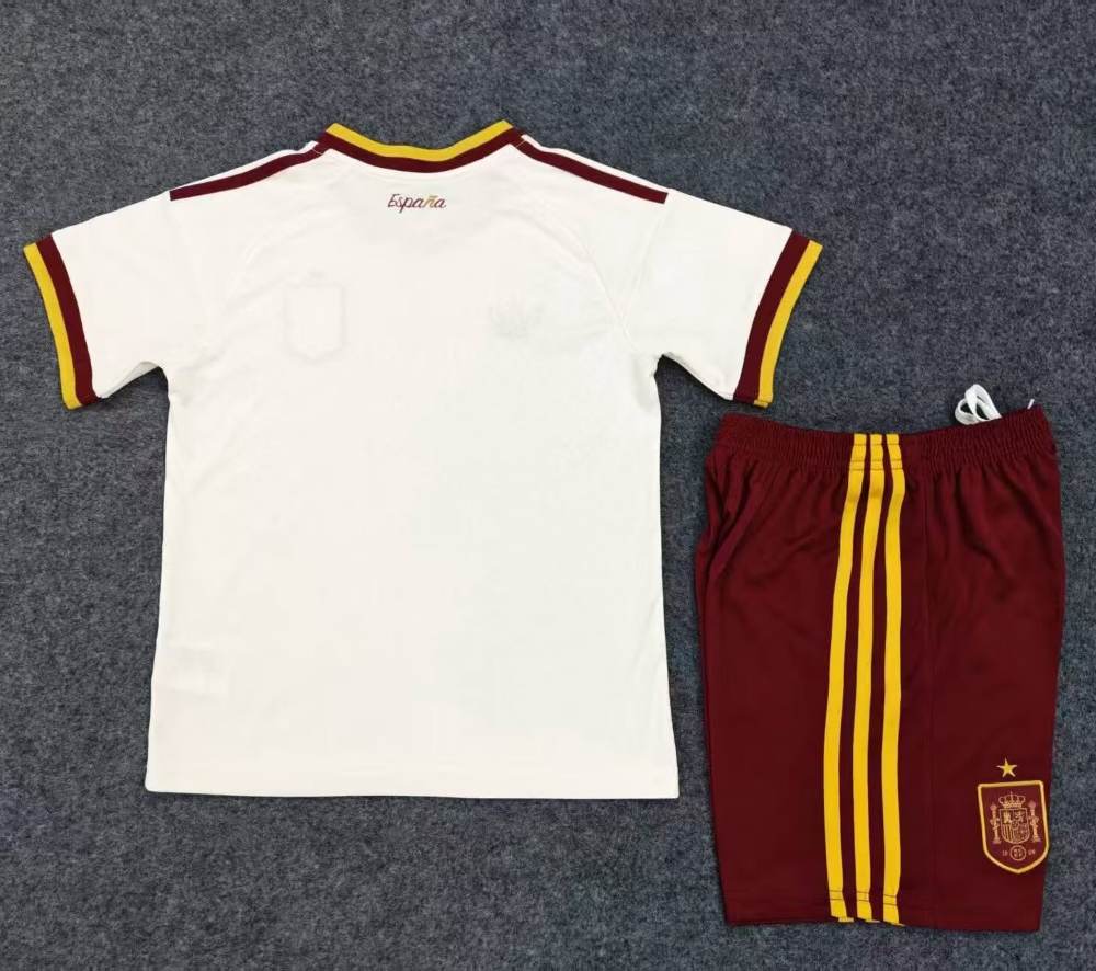 Niños España 2026 Copa Mundial de la FIFA Visitante Kit