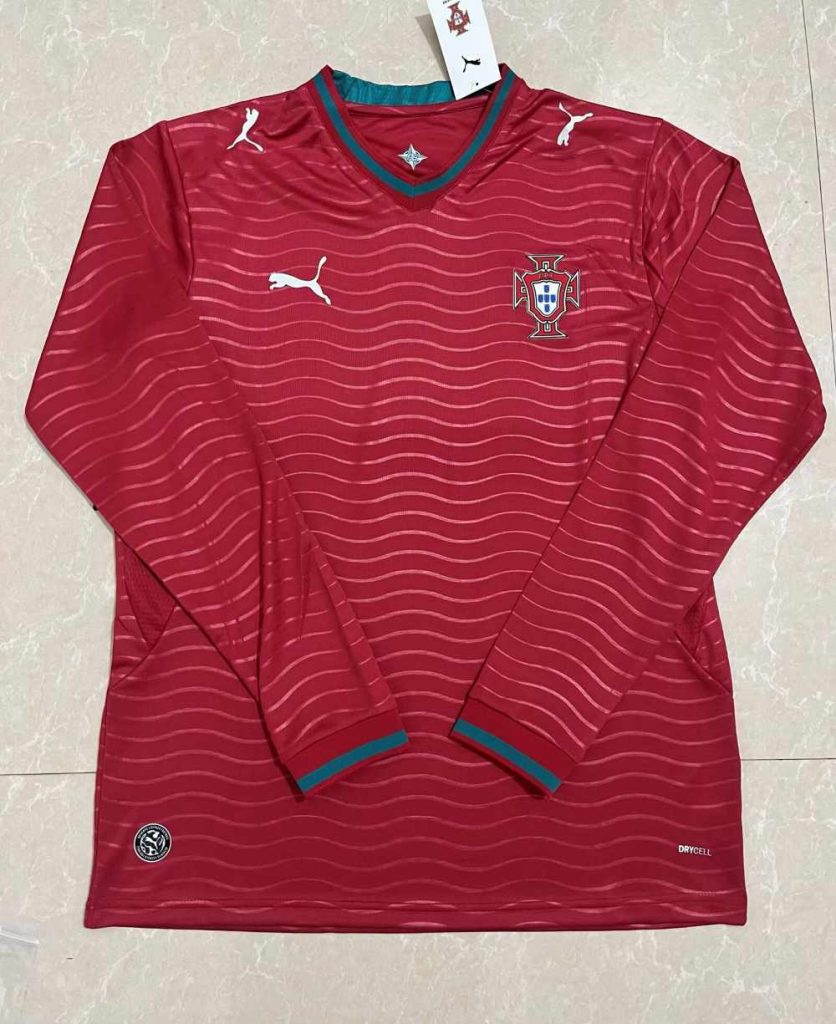 Portugal 2026 Local Copa Mundial de la FIFA Camiseta de manga larga