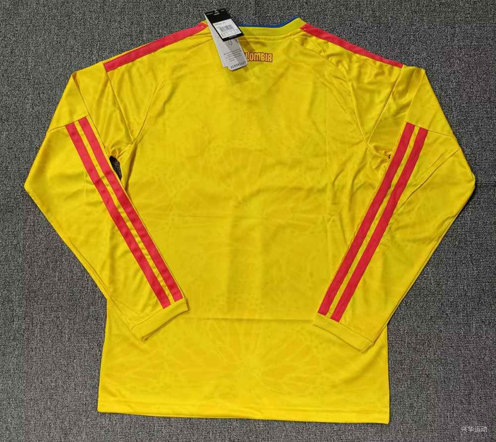 Colombia 2026 Copa Mundial de la FIFA Camiseta local de manga larga