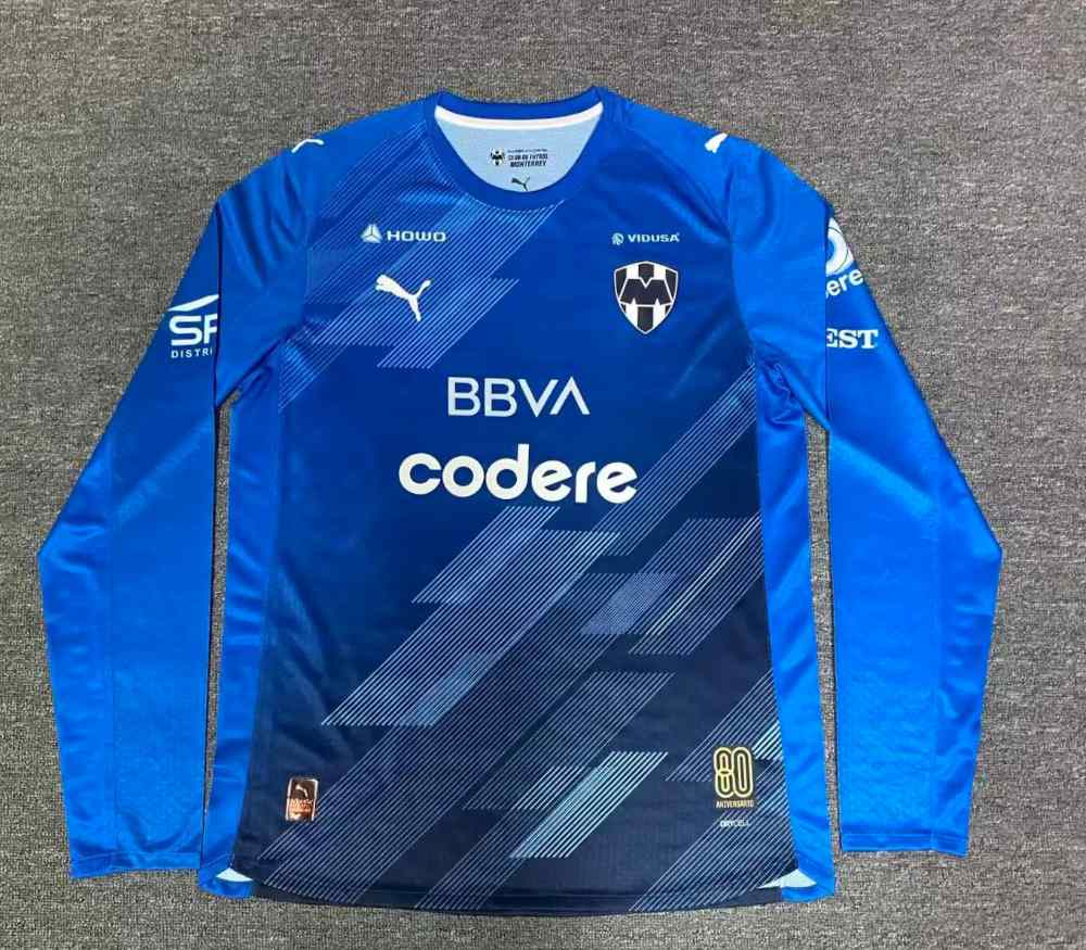 Monterrey 2025-26 Tercera Camiseta versión jugador de manga larga