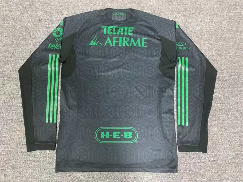 Tigres UANL 2025-26 Tercera Camiseta versión jugador de manga larga