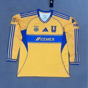 Tigres UANL 2025-26 Home Long Sleeve Shirt