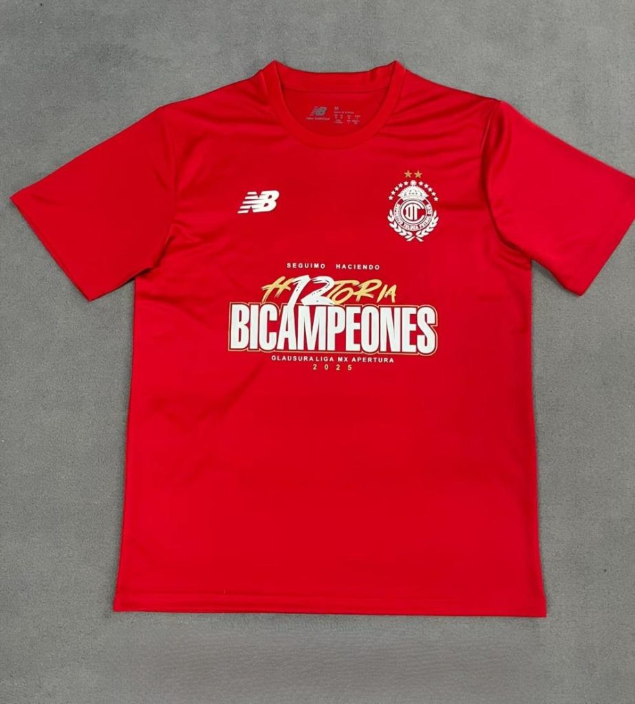Toluca 2025-26 Camiseta edición campeón versión jugador