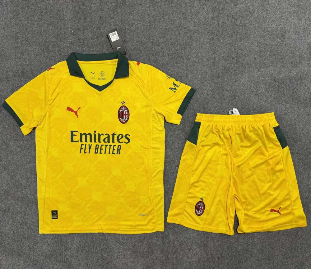 Niños AC Milan 2025-26 Tercera Kit