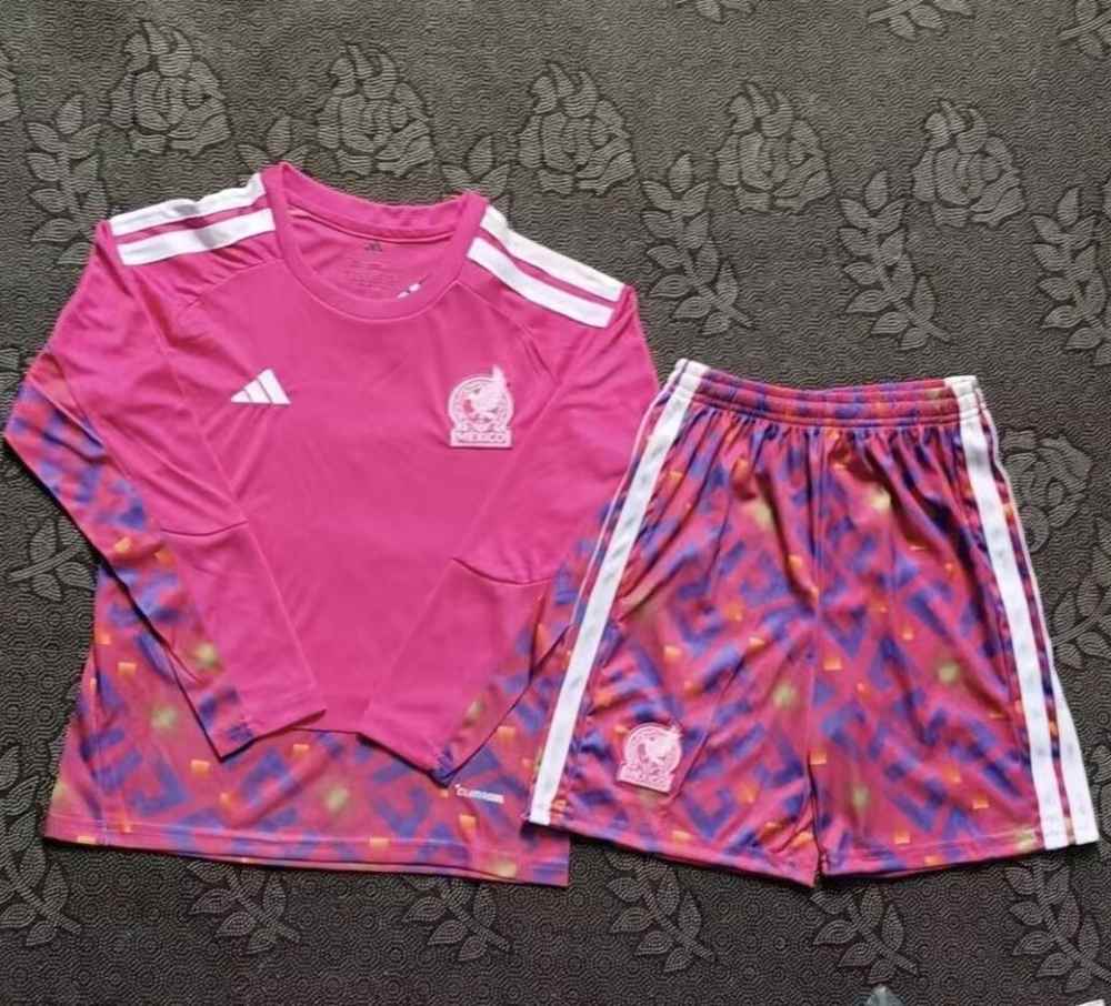 Niños México 2026 Copa Mundial de la FIFA Goalkeeper Long Sleeve Kit