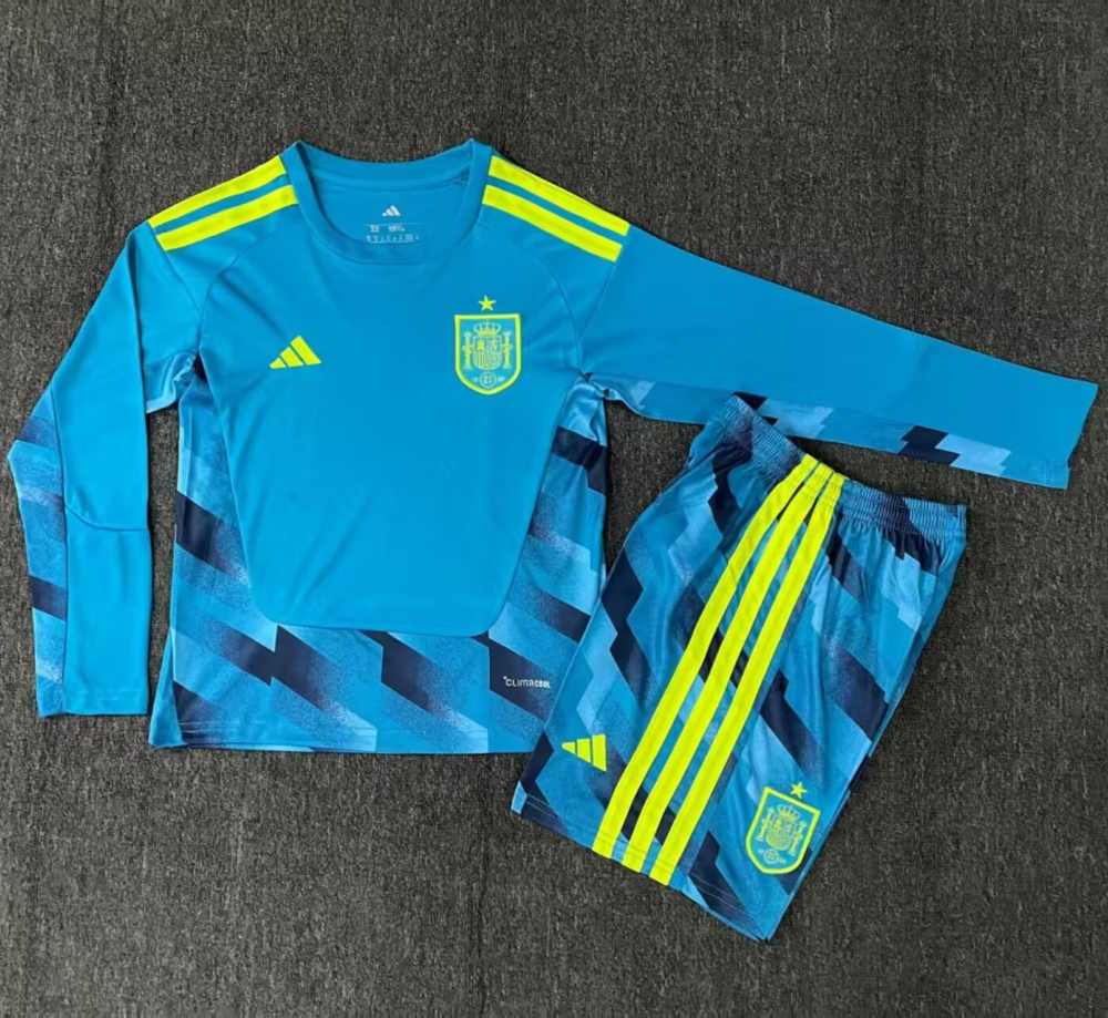 Niños España 2026 Copa Mundial de la FIFA Goalkeeper Long Sleeve Kit