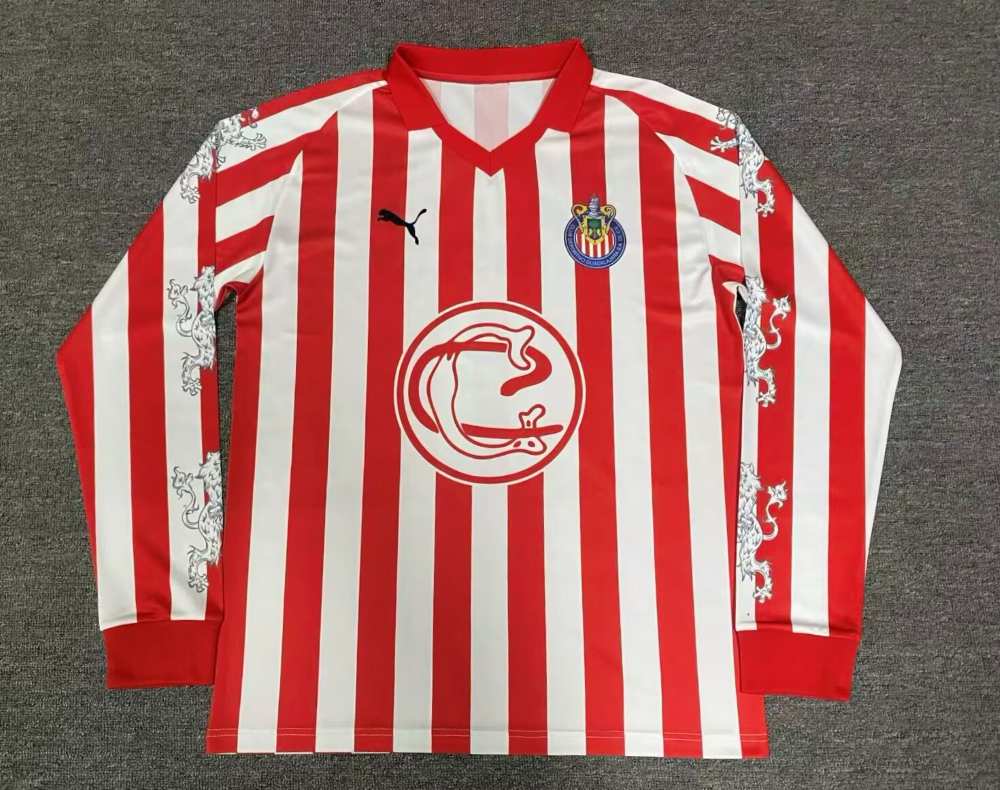 Chivas Guadalajara 2025-26 Especial Edición Camiseta versión jugador de manga larga