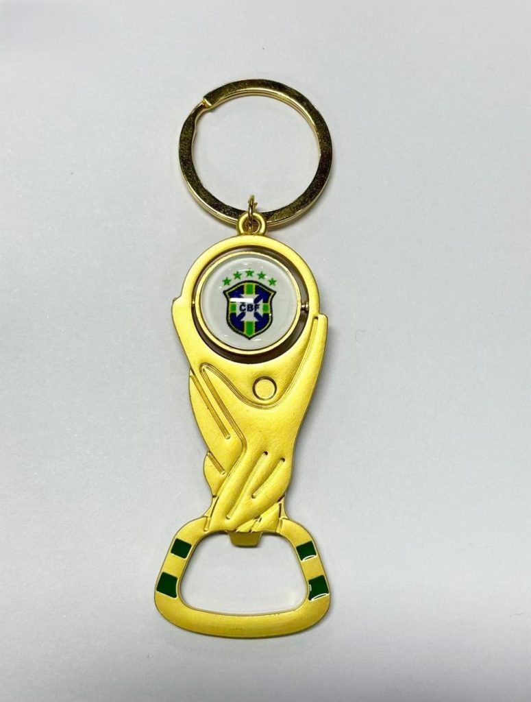 Brazil 2026 FIFA World Cup Trophy Bottle Opener Keychain