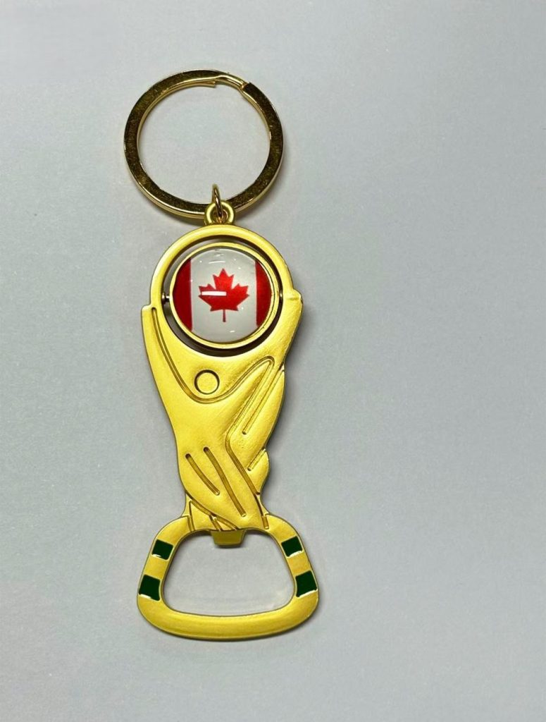 Canada 2026 FIFA World Cup Trophy Bottle Opener Keychain
