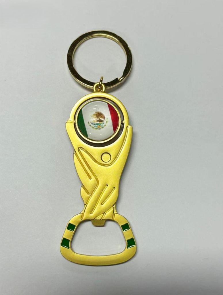 México 2026 Llavero abrebotellas Trofeo Copa Mundial de la FIFA
