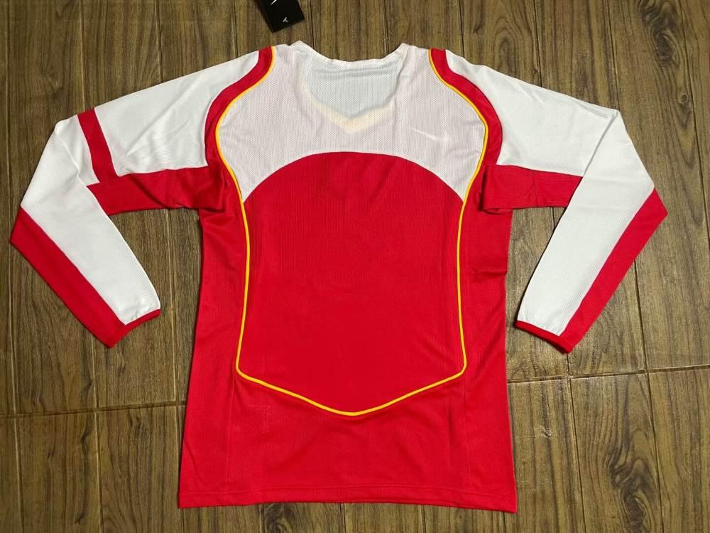 Arsenal 2004-05 Camiseta local de manga larga