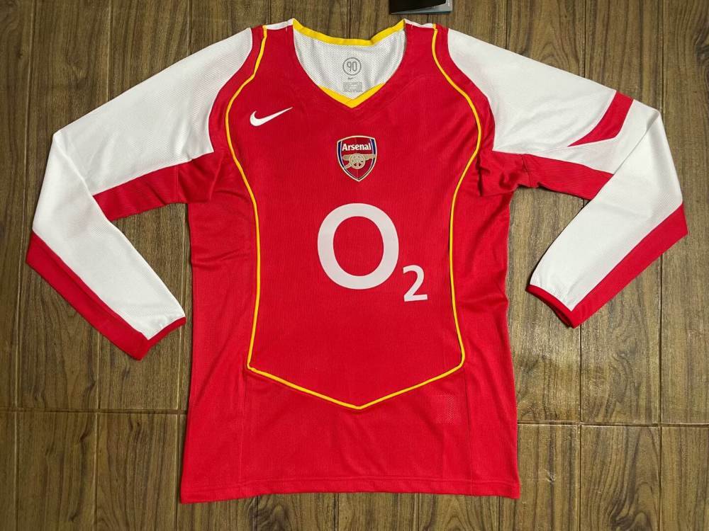 Arsenal 2004-05 Camiseta local de manga larga