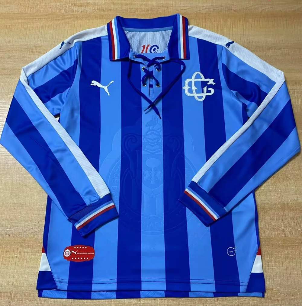 Chivas Guadalajara 110th Aniversario Camiseta visitante de manga larga