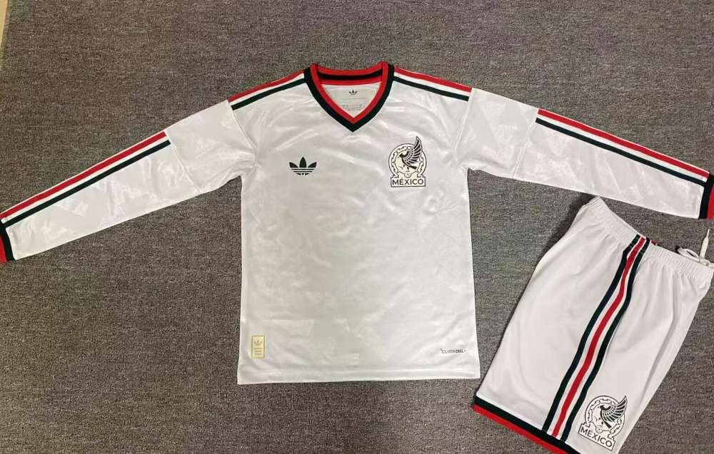 Niños México 2026 Copa Mundial de la FIFA Visitante Long Sleeve Kit