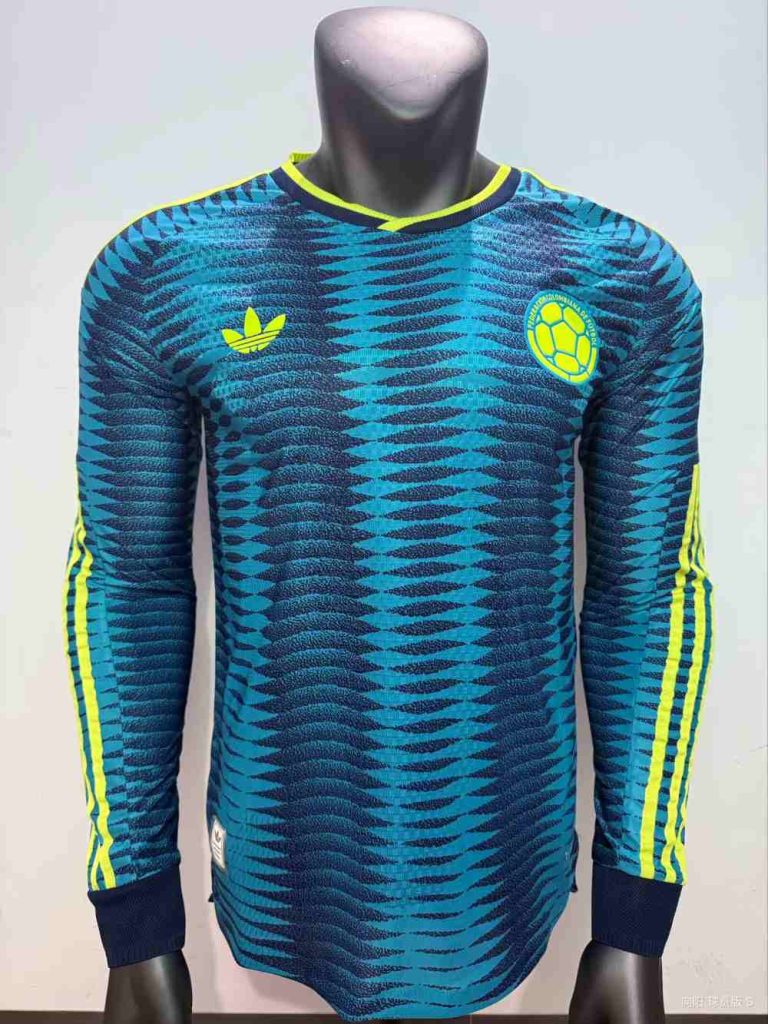 Colombia 2026 Copa Mundial de la FIFA Camiseta visitante versión jugador de manga larga