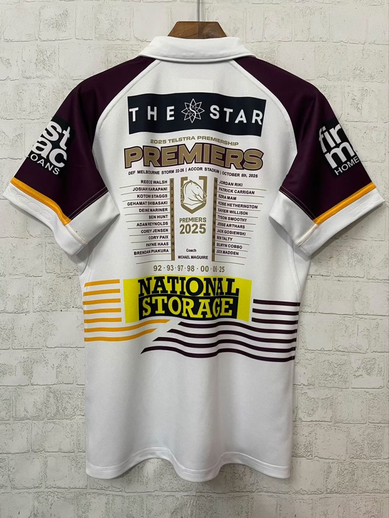 Brisbane Broncos 2025 Campeón Edición Rugby Shirt