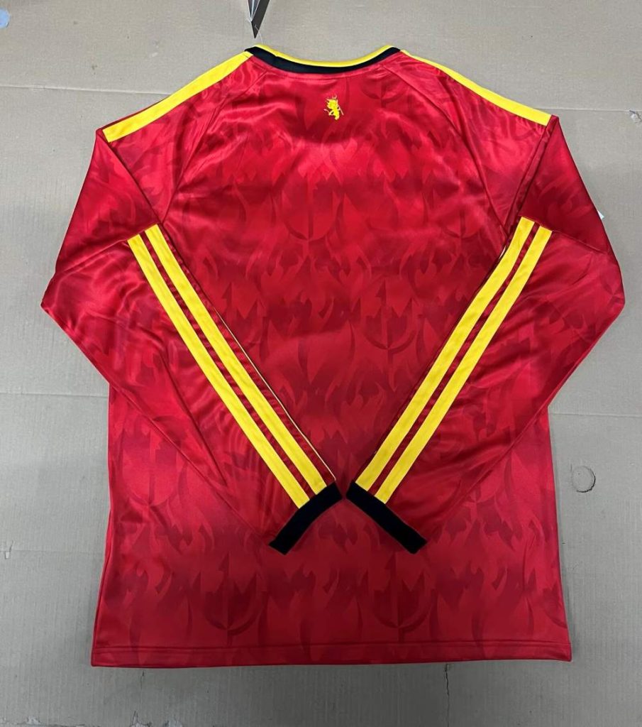 Bélgica 2026 Copa Mundial de la FIFA Camiseta local de manga larga