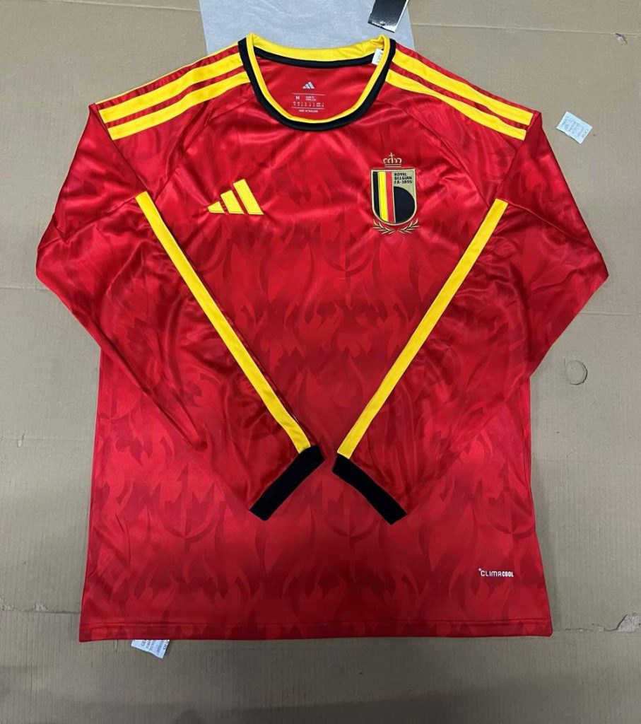 Bélgica 2026 Copa Mundial de la FIFA Camiseta local de manga larga