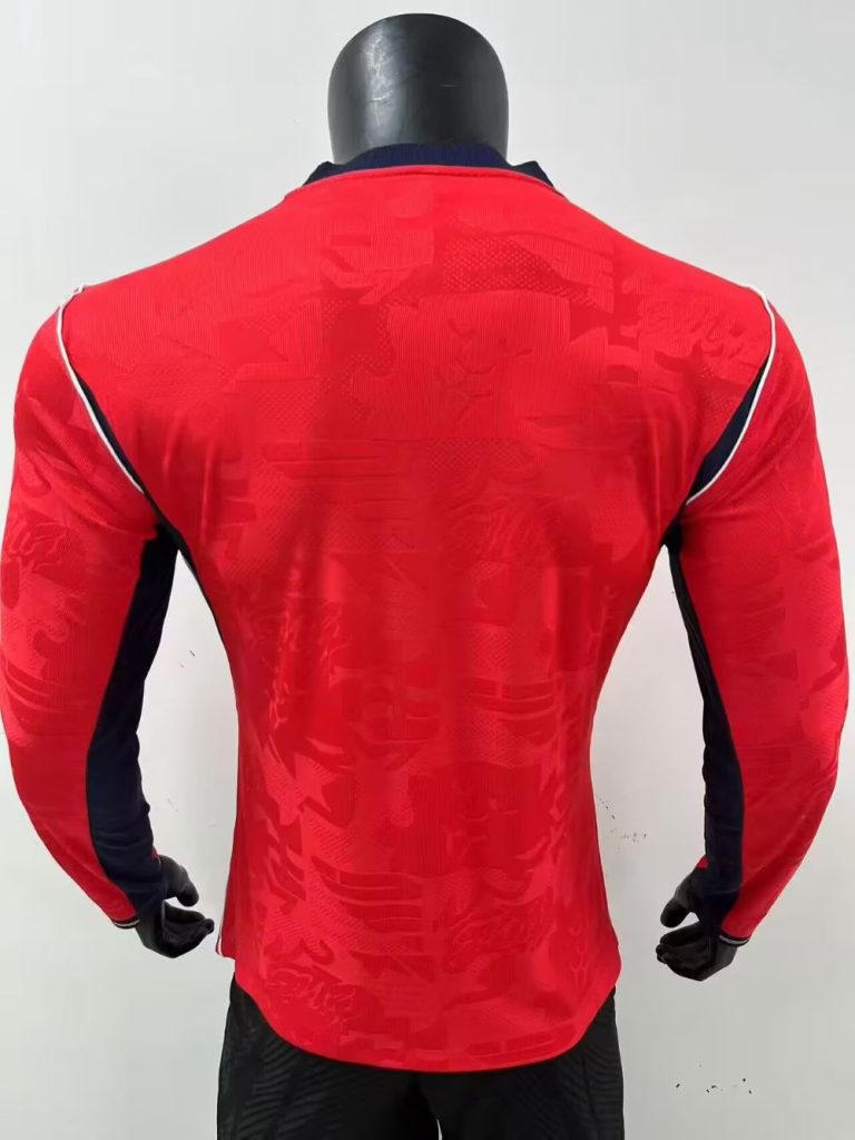 Inglaterra 2026 Copa Mundial de la FIFA Camiseta visitante versión jugador de manga larga