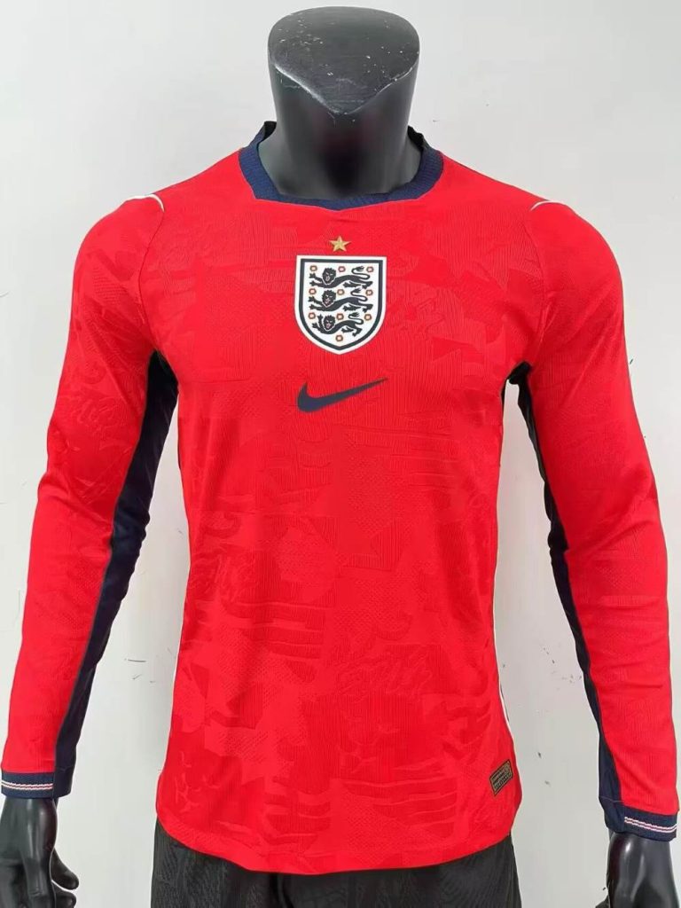 Inglaterra 2026 Copa Mundial de la FIFA Camiseta visitante versión jugador de manga larga