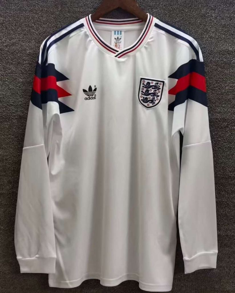 Inglaterra 1990 Local Especial Edición Camiseta de manga larga