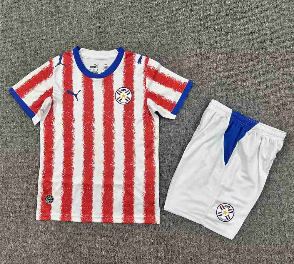 Kids Paraguay 2026 FIFA World Cup Away Kit
