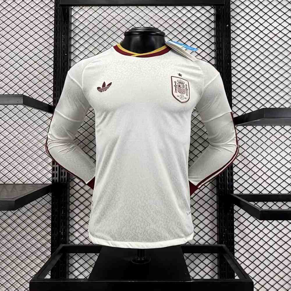 Spain 2026 FIFA World Cup Away Player Long Sleeve Shirt