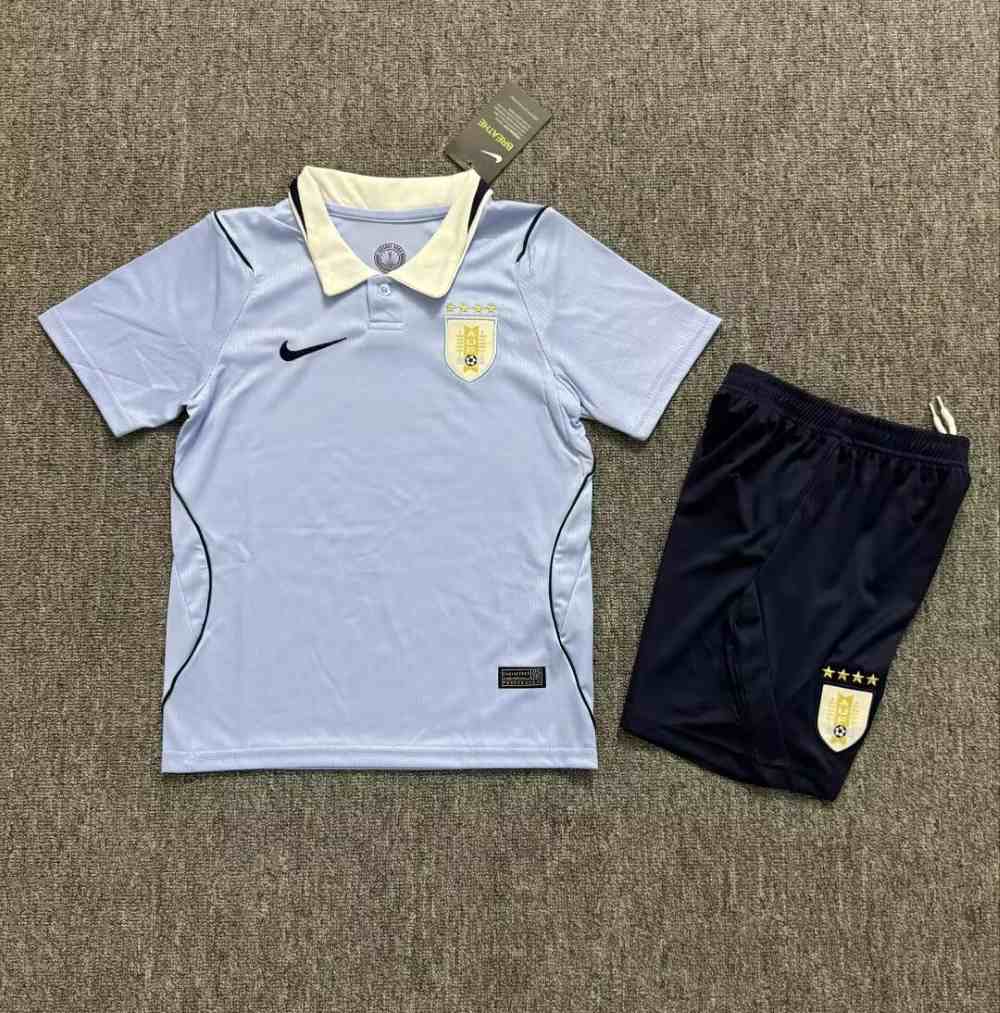 Kids Uruguay 2026 FIFA World Cup Home Kit