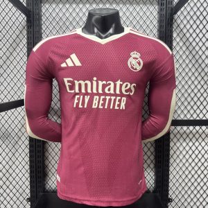 Real Madrid 2025-26 Third Long Sleeve Player Shirt