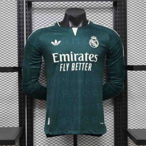 Real Madrid 2025-26 Away Long Sleeve Player Shirt