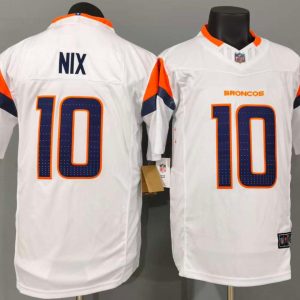 Denver Broncos Nix White Jersey