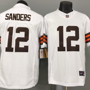 Cleveland Browns Sanders White Jersey