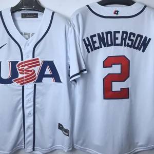 USA Baseball Henderson 2026 World Baseball Home Jersey