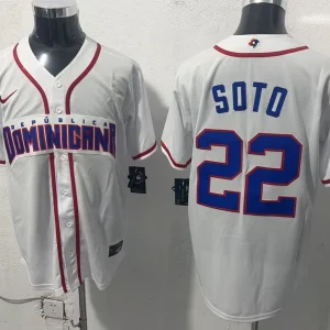 Dominican Baseball Soto 2026 World Baseball Home Jersey