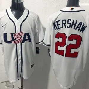 USA Baseball Kershaw 2026 World Baseball Home Jersey
