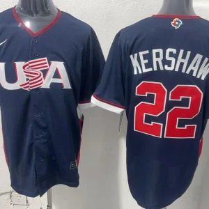 USA Baseball Kershaw 2026 World Baseball Road Jersey