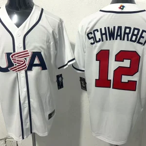 USA Baseball Schwarber 2026 World Baseball Home Jersey
