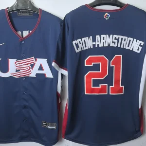 USA Baseball Crow-Armstrong 2026 World Baseball Road Jersey